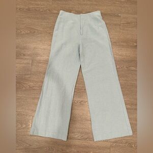 Zara Light Blue Wide Leg Pants